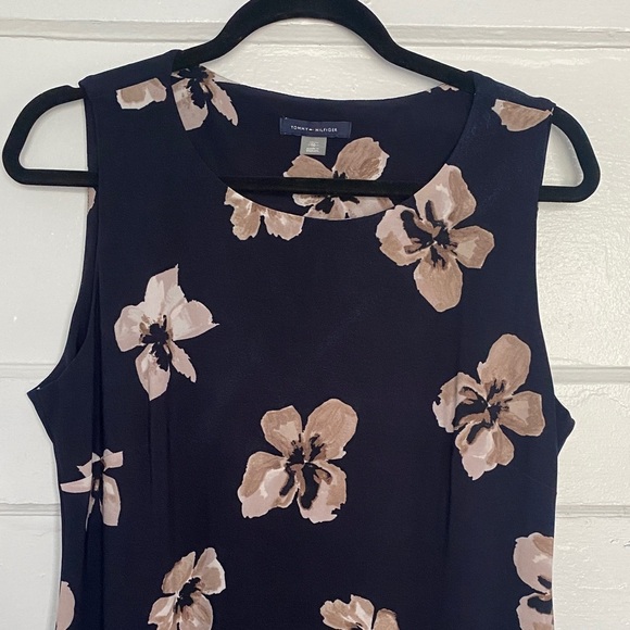 Tommy Hilfiger Sleeveless Dress - Navy and Beige - Picture 3 of 4